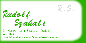 rudolf szakali business card